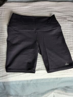 ALO Yoga Black High-Rise Bike Shorts